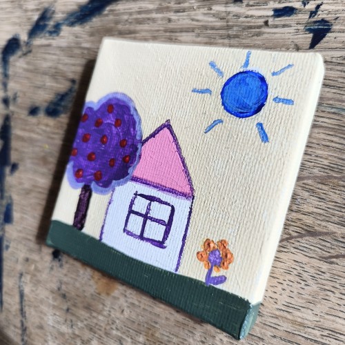 Καδράκι Mini House Little Flower 