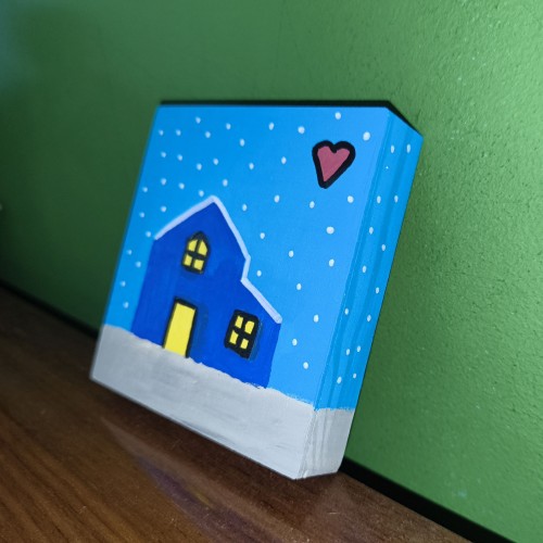 Καδράκι Blue Winter House 