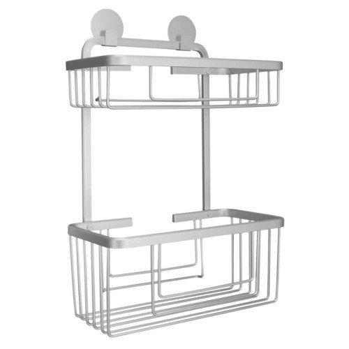 Rocco Double Basket rectangular - Aluminium