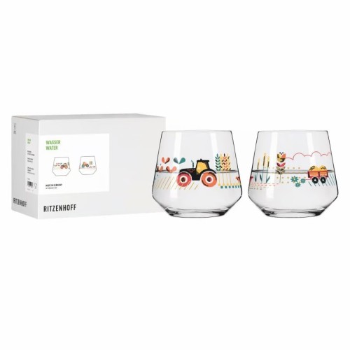 Farm Water Glass Set #2 #3 - Transparent
